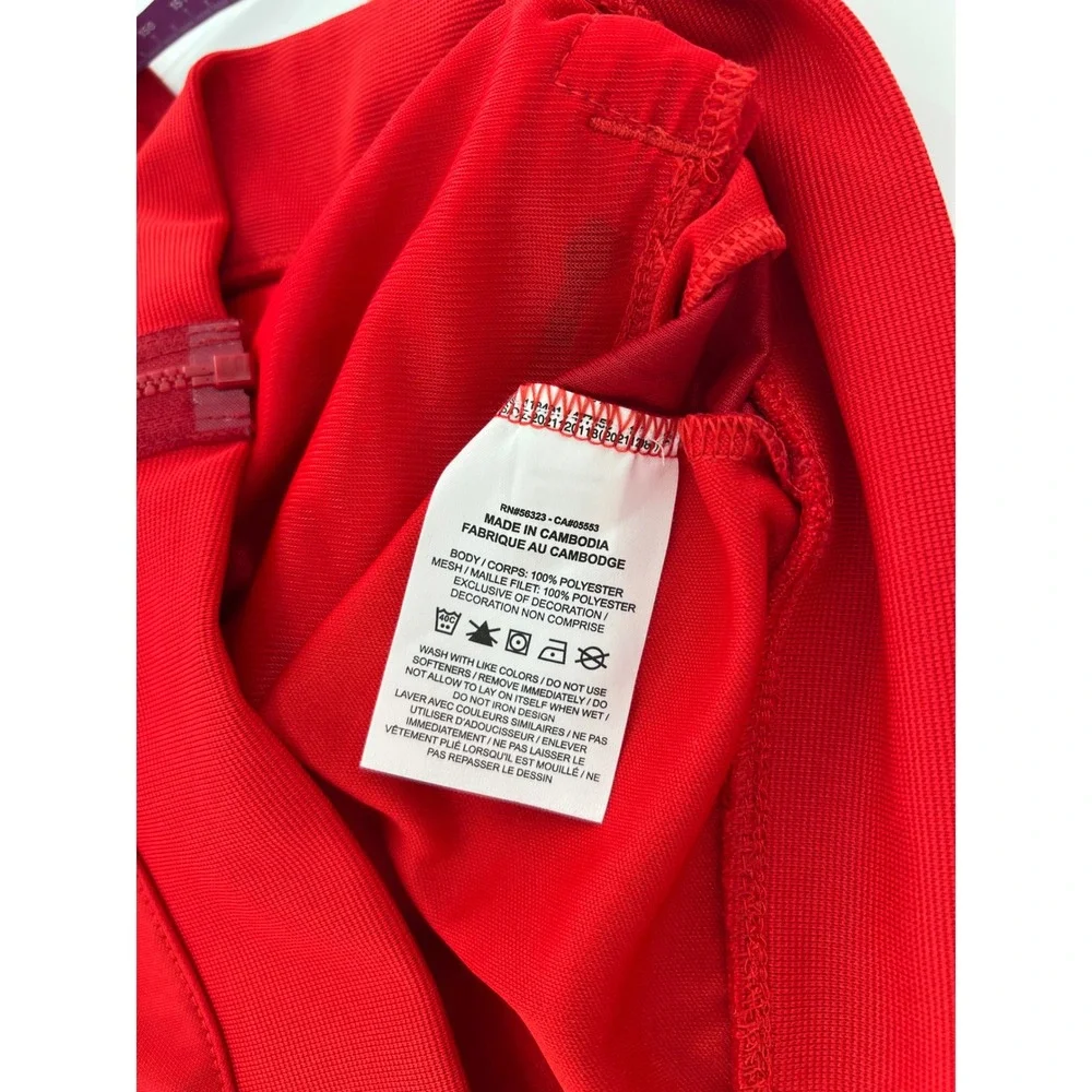 Nike Mens Dri-FIT Academy Track Jacket Red Full Zip Soccer Training Performance